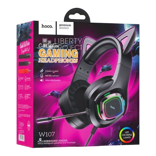 אוזניות גיימינג חתול